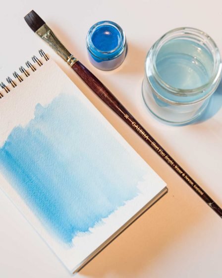 Fazendo aquarela com goma arábica